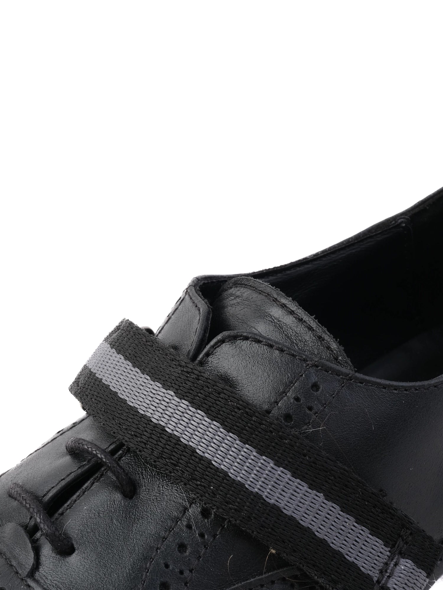 Excellent Missouri Black Leather Brogue Shoes Size 33 for Kids