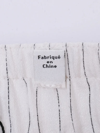 Excellent Vince White Pinstriped Pants XS Viscose Casual Wear