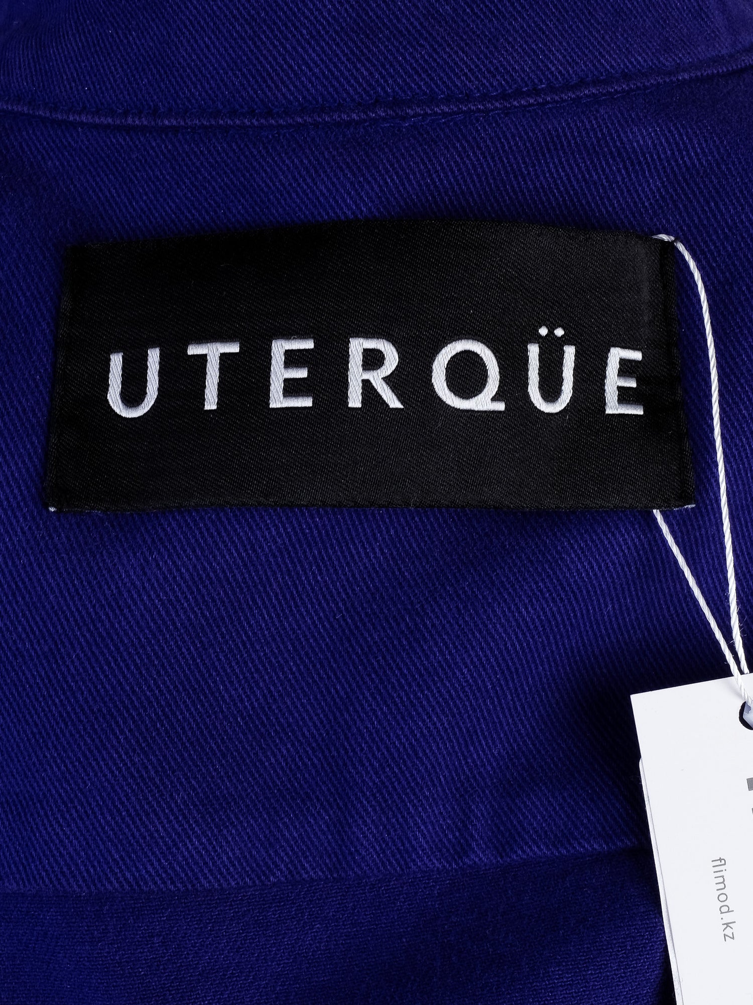 Excellent Uterque Purple Velvet Jacket with Decorative Buttons Size S
