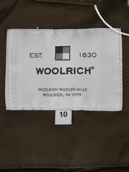 Excellent Woolrich Green Nylon Parka Coat for Kids Size 10