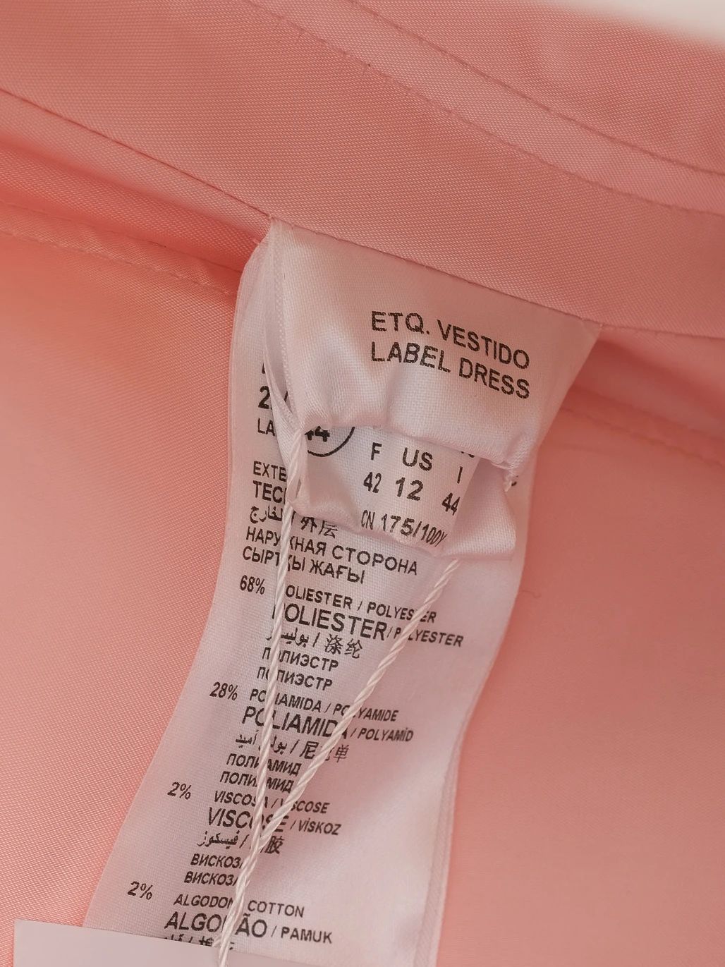 Excellent Pronovias Pink Evening Gown Lace Detail Size XXL