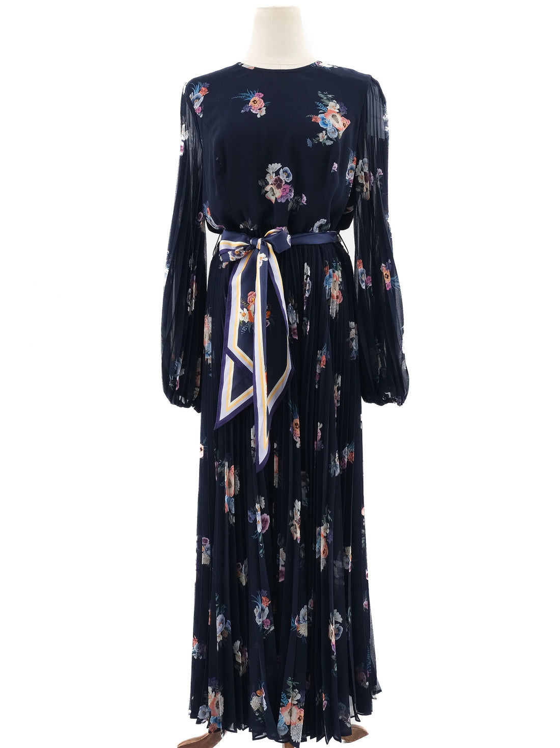 NEW Zimmerman Floral Maxi Dress Blue Polyester Size L