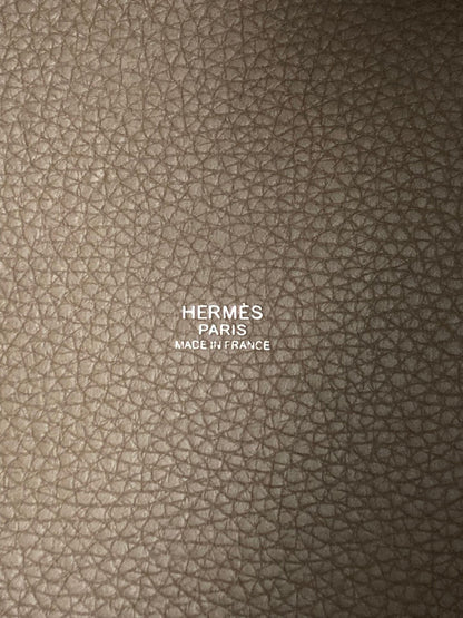 Hermes Etoupe Picotin MM,Taurillon Clemence PHW  U Stamp
