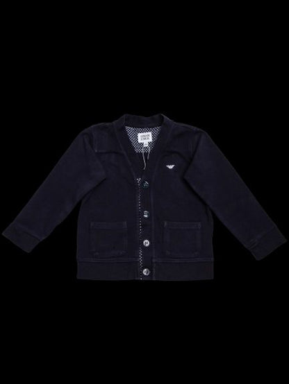 Good Armani Exchange Blue Cotton Cardigan for Kids Size 3