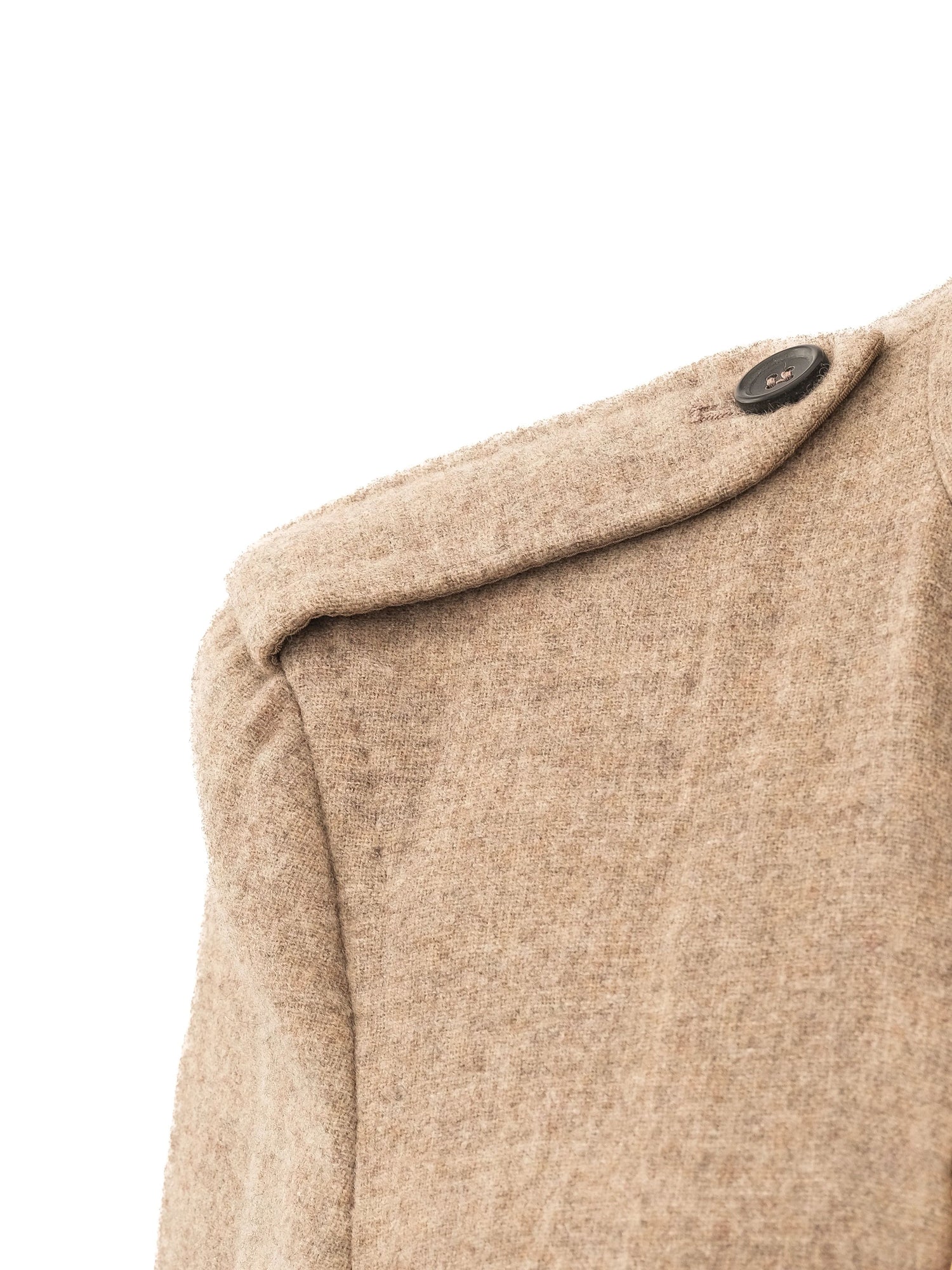 NEW Max Mara Gray Wool Tailored Coat Size M with High Collar