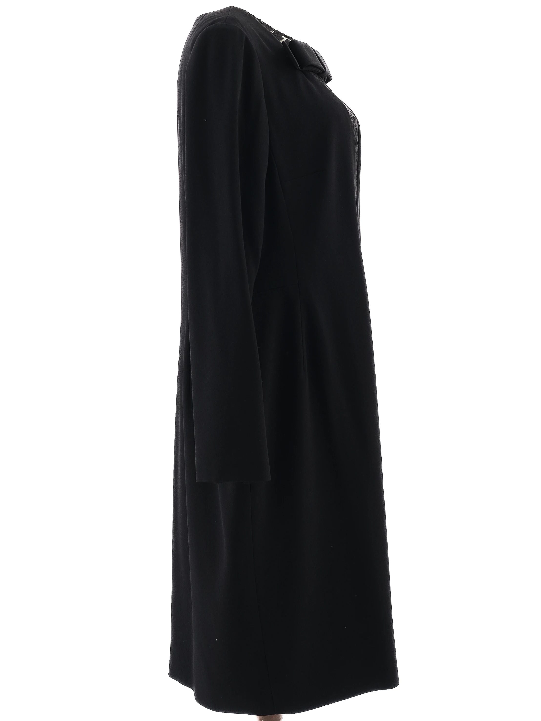 Excellent Paule KA Black Dress with Lace Panels Size XXL