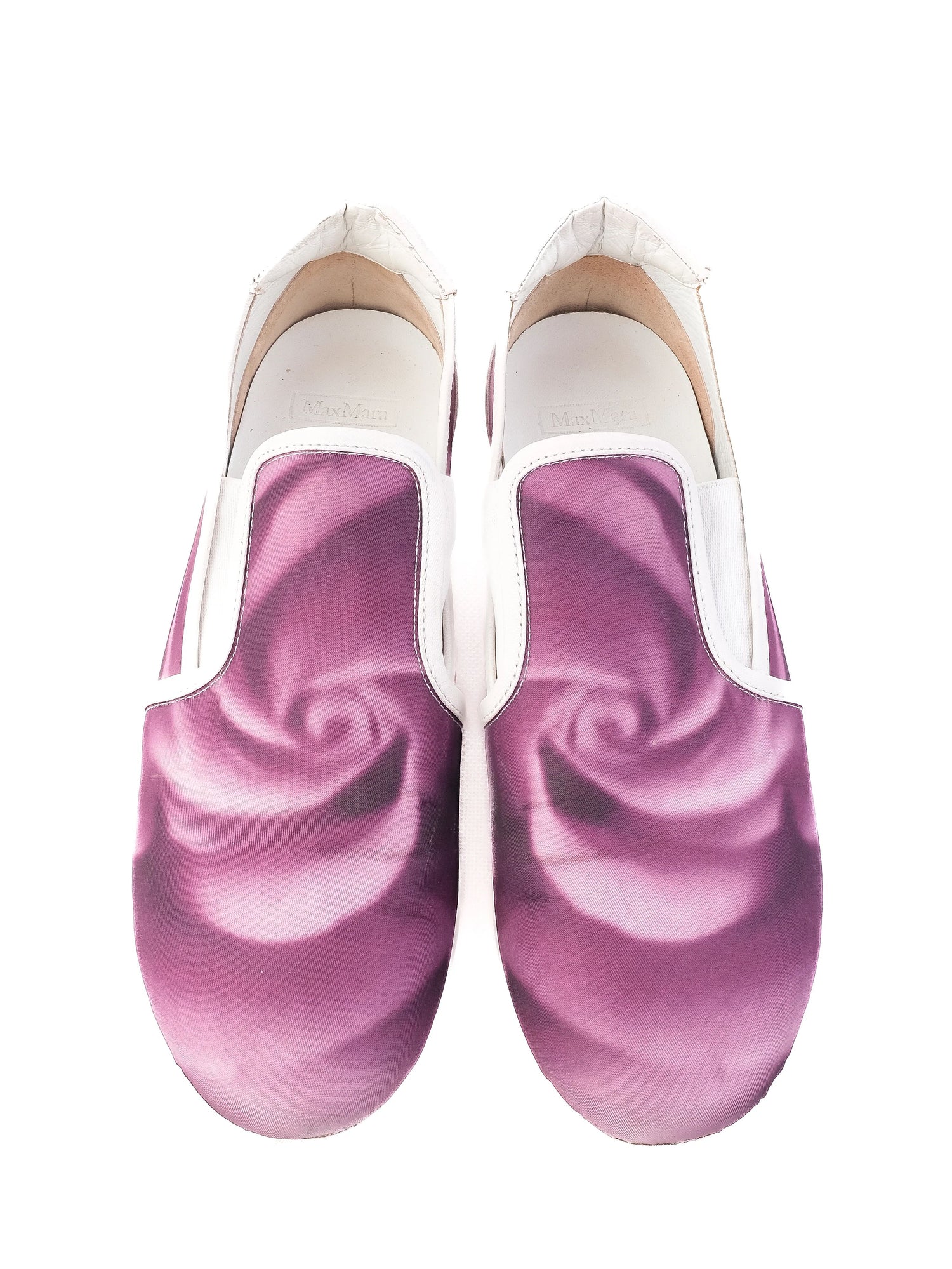 Excellent Max Mara Gradient Leather Slip-On Shoes Size 38