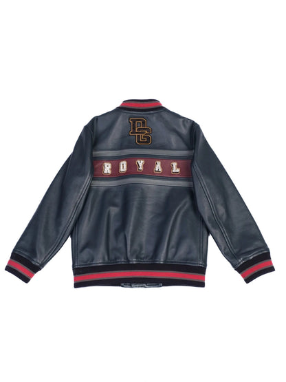 Excellent Dolce Gabbana Leather Kids Jacket Size 5 - Embroidered Design