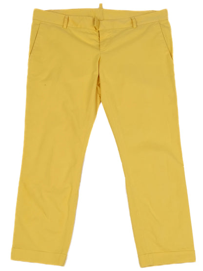 Excellent Dsquared2 Yellow Pants Size M Made in Italy