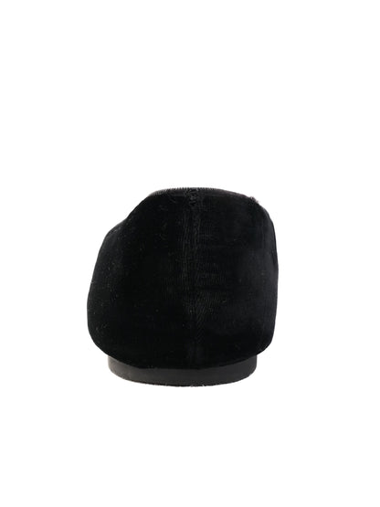 NEW Marc Jacobs Black Velvet Cat Face Flat Shoes Size 41