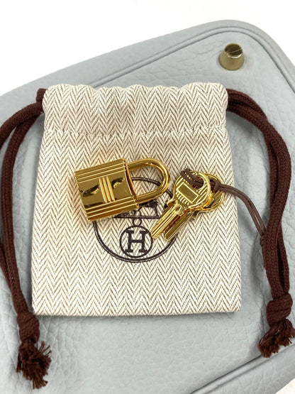 Hermes Lightblue Picotin PM,Taurillon Clemence GHW  B Stamp