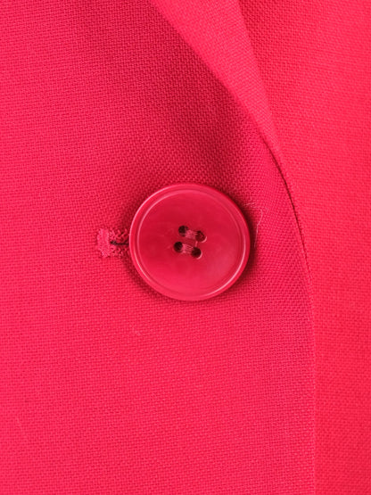 Excellent Reiss Red Wool Blazer Size L for Women