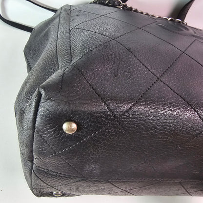 Chanel Turn-around Ligne Black Deerskin