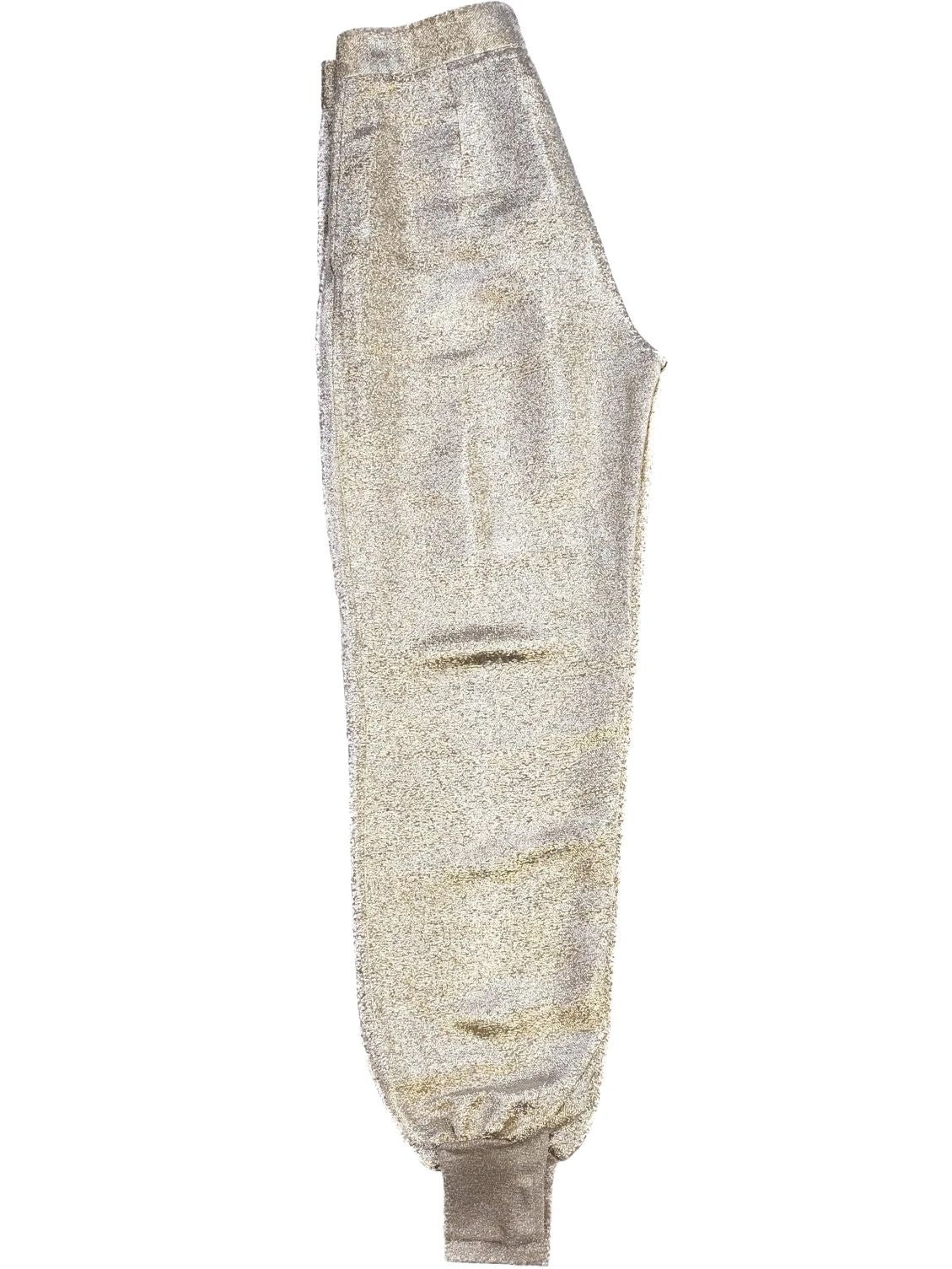 Excellent Stella McCartney Yellow Metallic Jogger Pants Women L