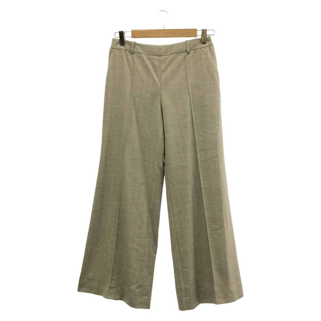 Chanel Beige Pants Wool P 22290v 13192