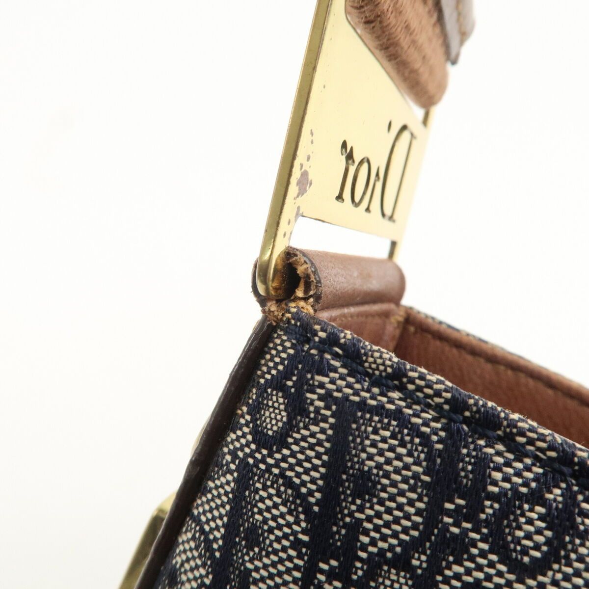 Christian Dior Trotter Street Chic Canvas Shoulder Bag