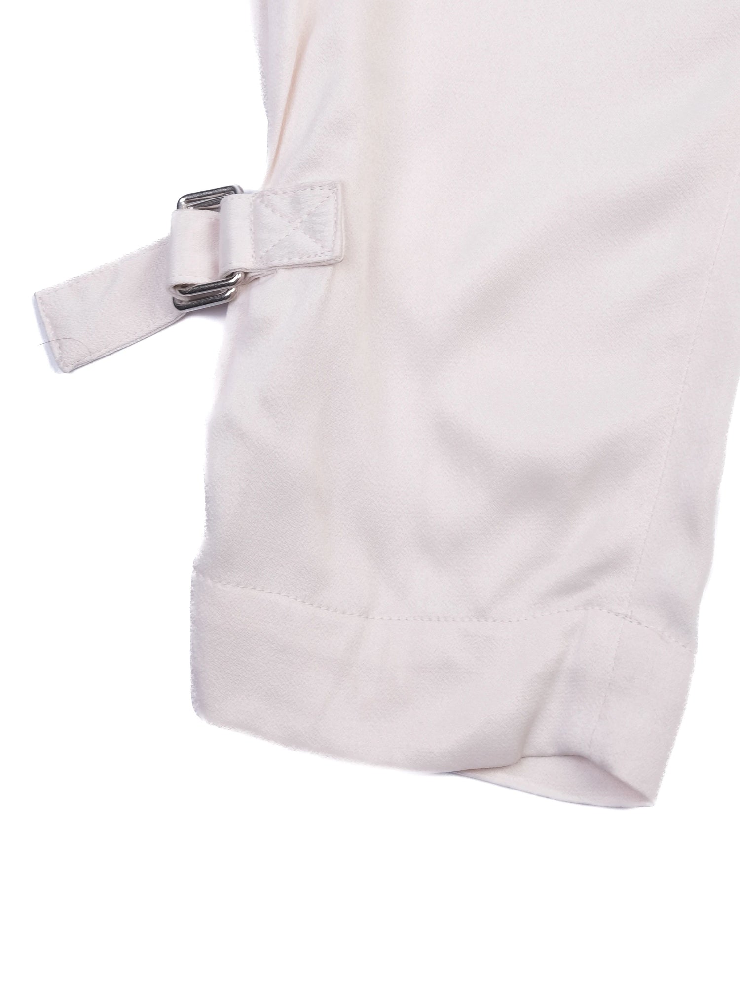 NEW By Malene Birger White Viscose Pants Size XS with Buckles