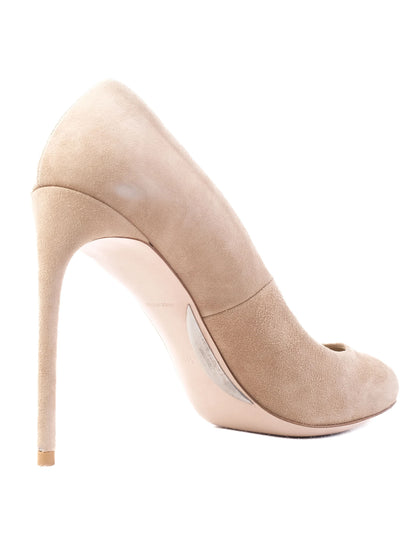 Excellent Miu Miu White Leather High-Heeled Pumps Size 41.5