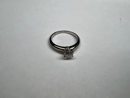 Tiffany &amp; Co. Solitaire .45ct Pt950 34g Ring