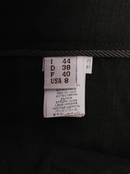 EXCELLENT Brunello Cucinelli Gray Wool Trousers Size L with Stripe Detail