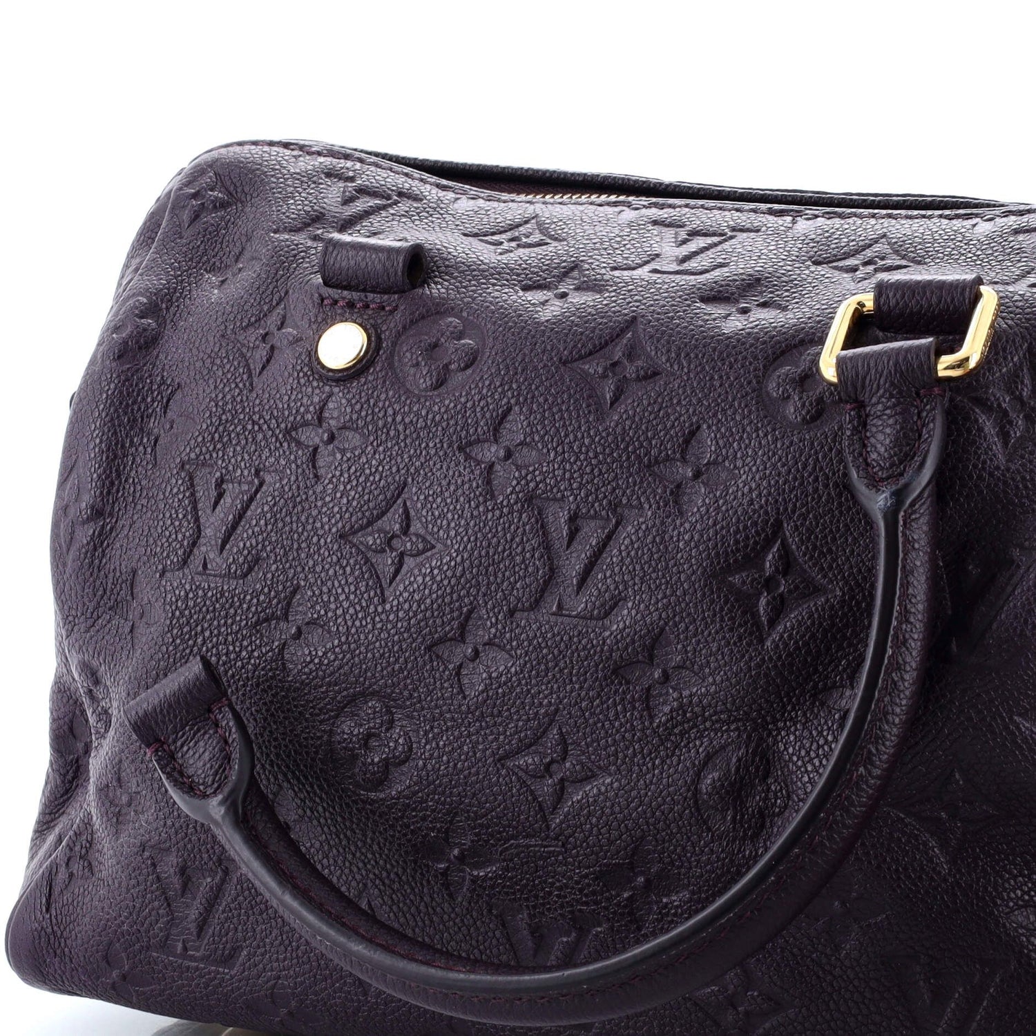 Louis Vuitton Speedy Bandouliere Bag Monogram Empreinte Leather 25
