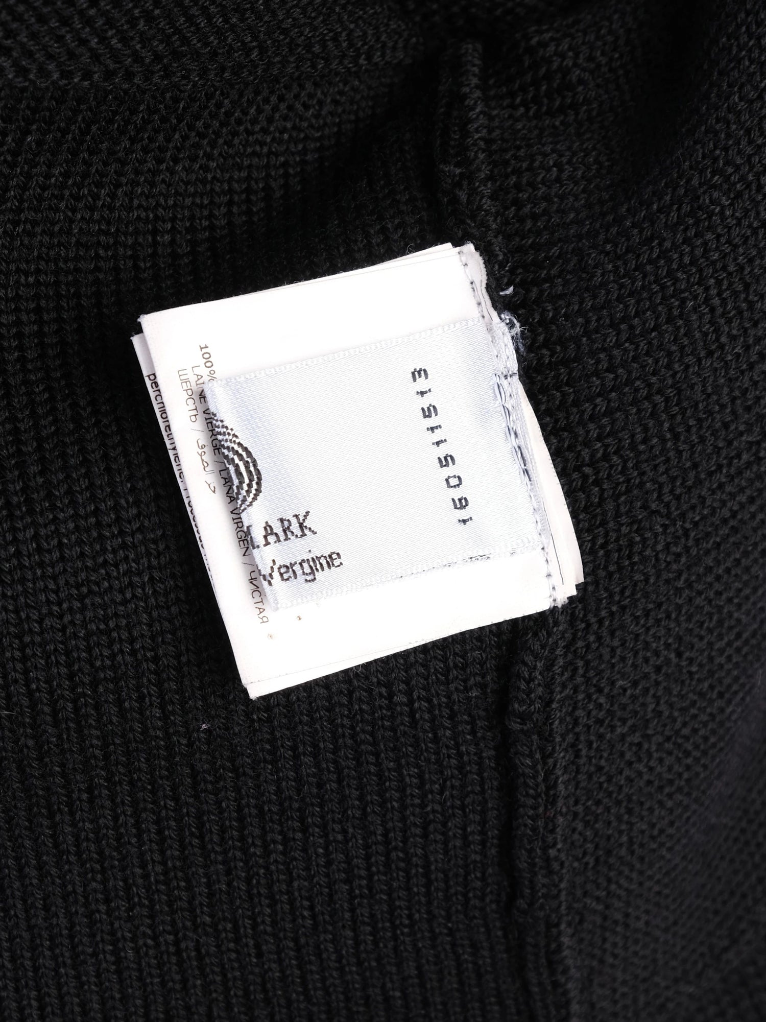 Excellent Luisa Spagnoli Wool Dress Black Green Size S Floral Pattern