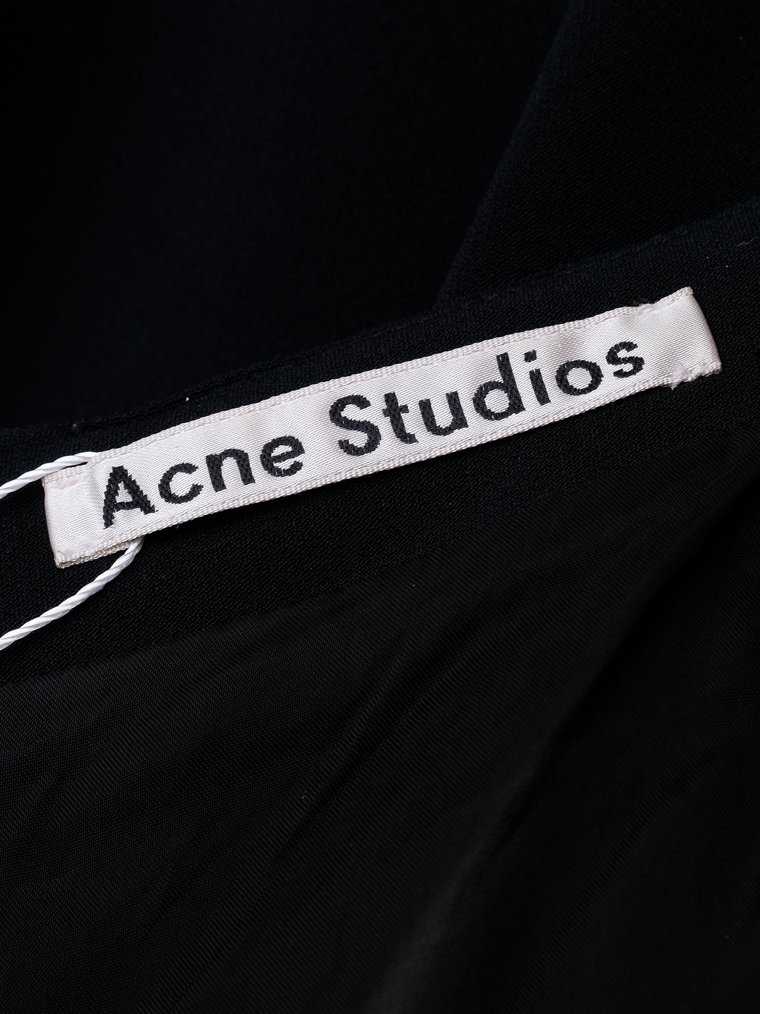 Excellent Acne Studios Black Viscose Skirt Size M with Side Straps