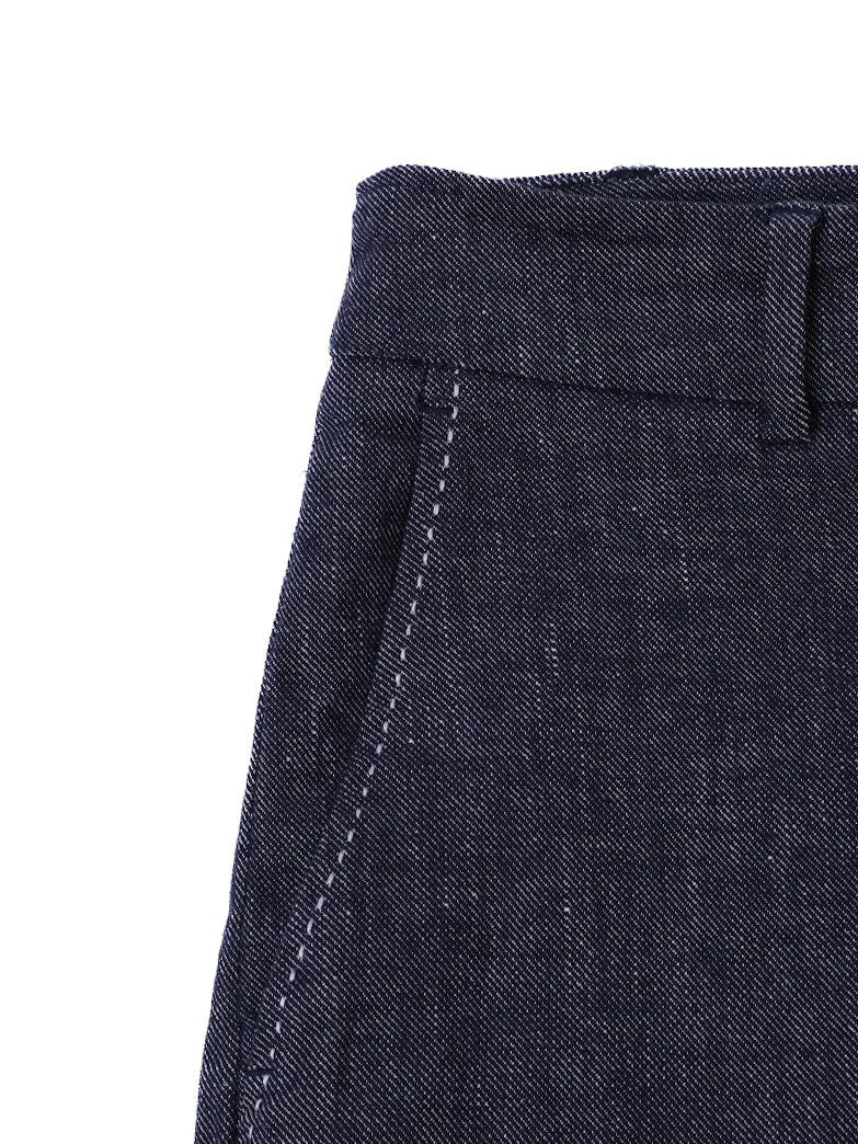 Excellent Weekend MaxMara Blue Linen Trousers Size N/A