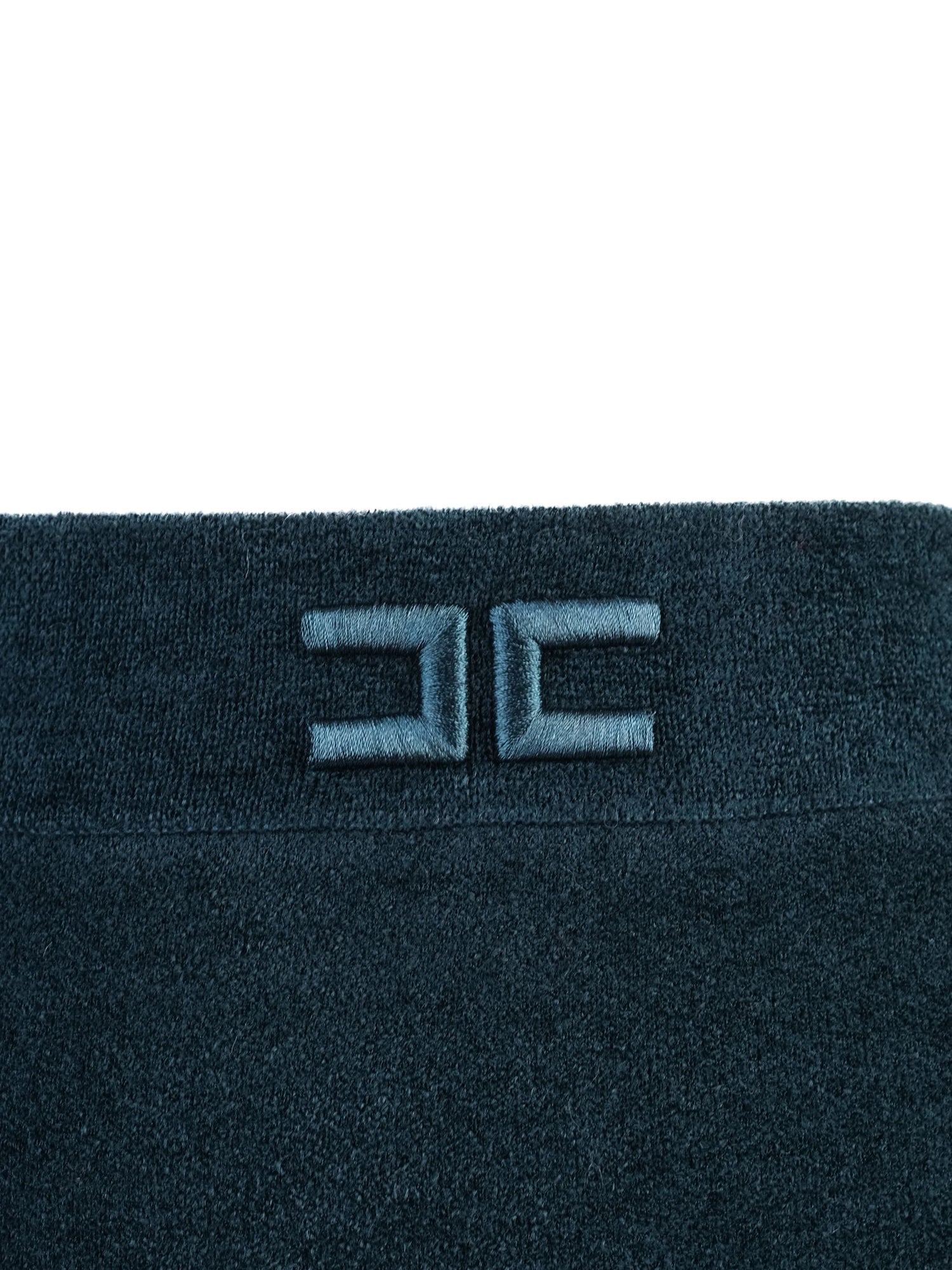 Elisabetta Franchi Green Wool Skirt Size S - Excellent Condition