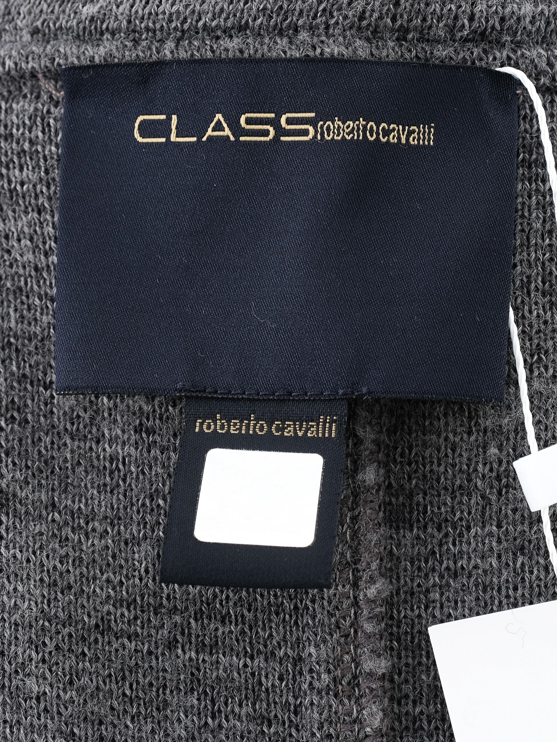 Excellent Class Roberto Cavalli Gray Wool Women&