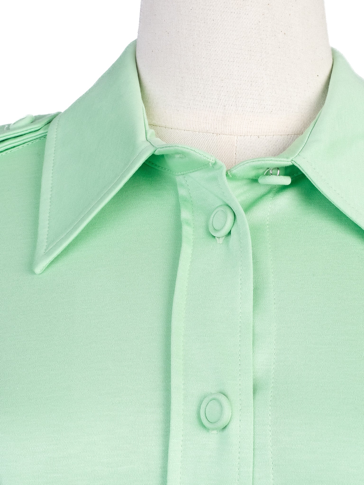 Excellent Sportmax Green Button-Up Shirt Size M Women&