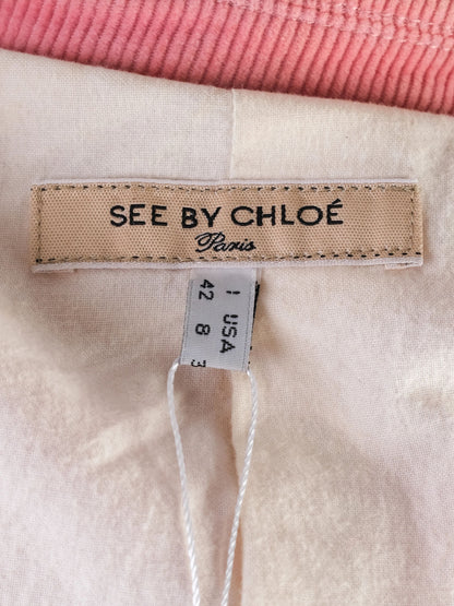 Excellent See by Chloe Pink Corduroy Blazer Size N/A
