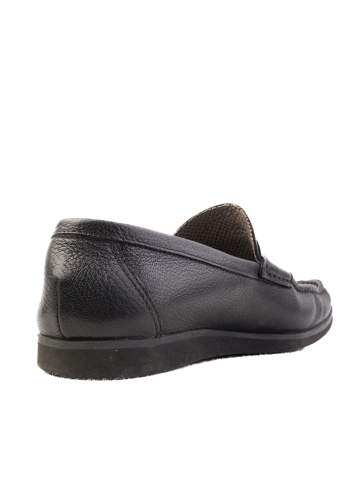 Excellent Aldo Brue Black Leather Loafers Size 39 for Men