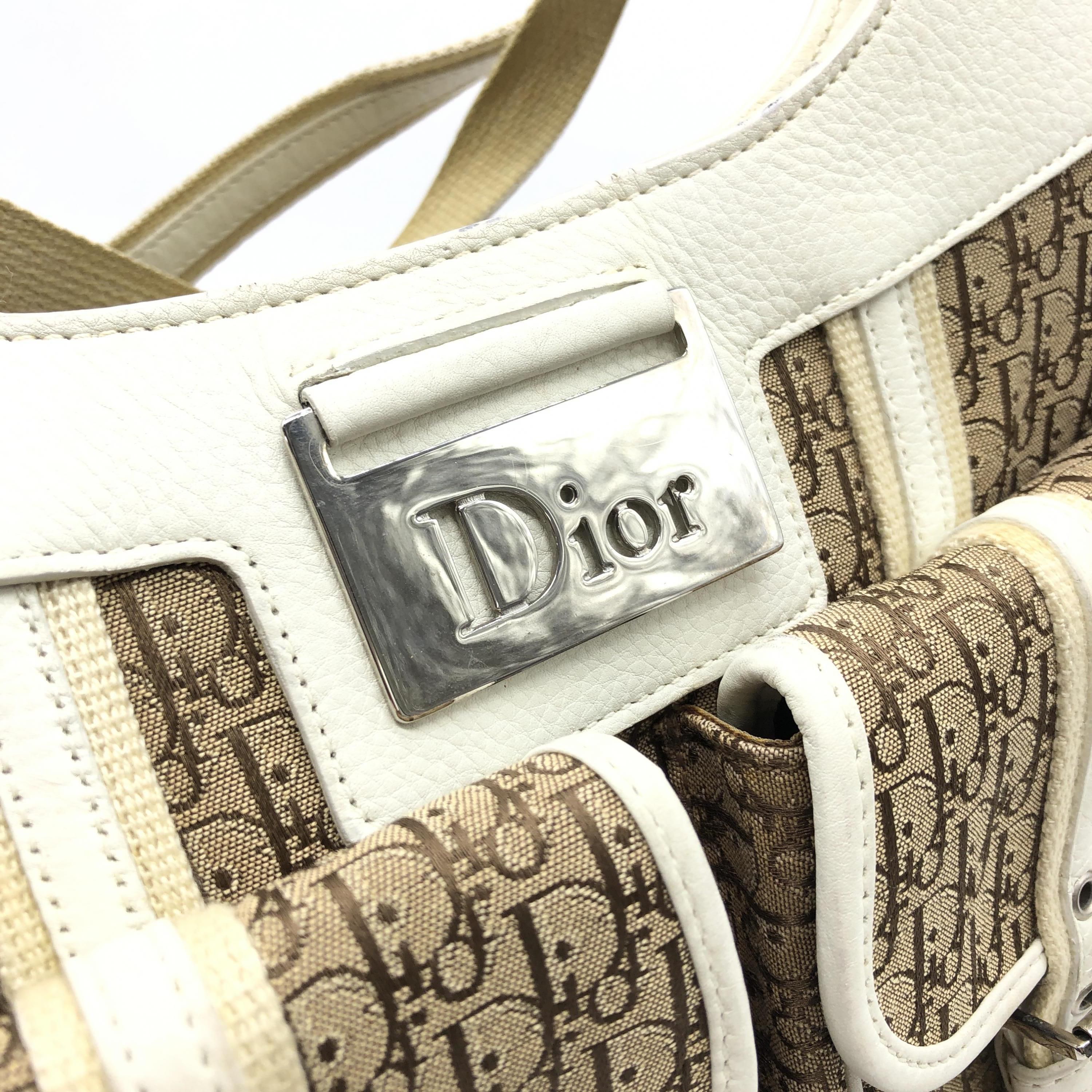 Dior Trotter Monogram Canvas Shoulder Bag