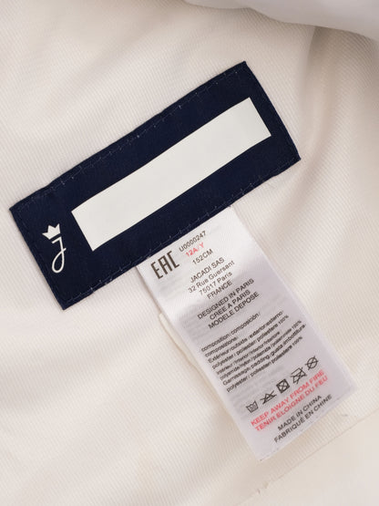 Excellent Jacadi Hooded Jacket White Nylon Size 12 for Kids