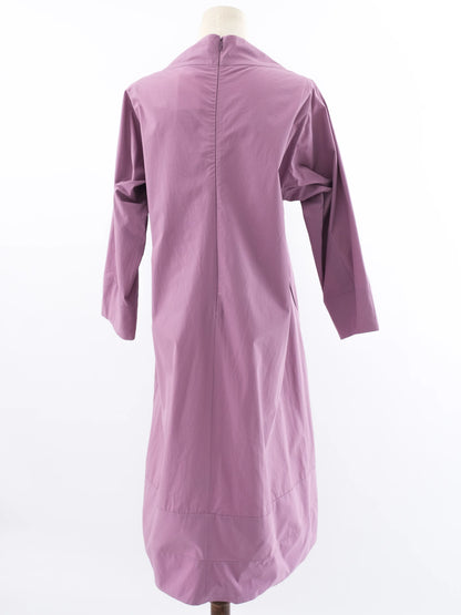 Excellent Jil Sander Pink Cotton Dress Size XL - Long Sleeve