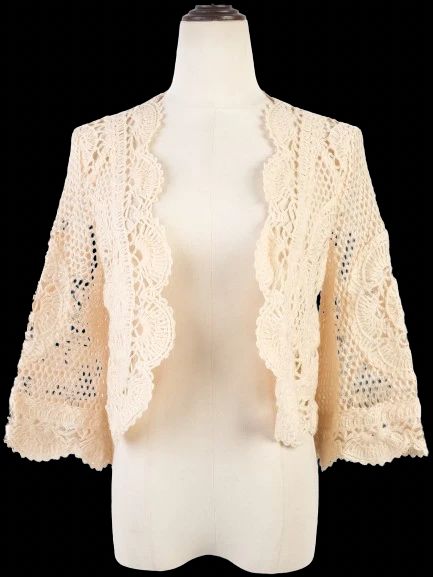 Excellent Valentino Pink Wool Cardigan Size S with Lace Details