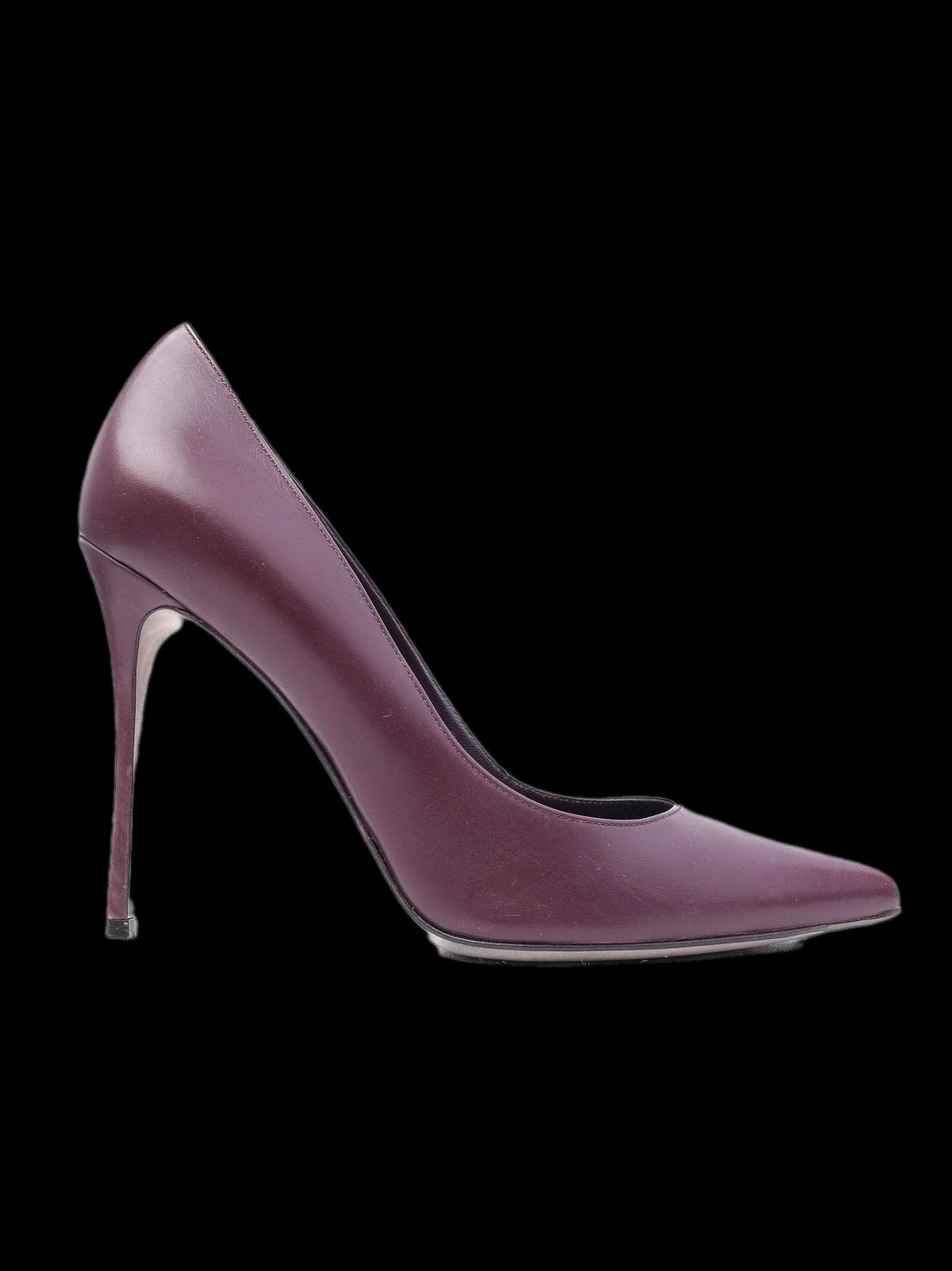 Perfect Sergio Rossi Purple Leather Stiletto Pumps Size N/A