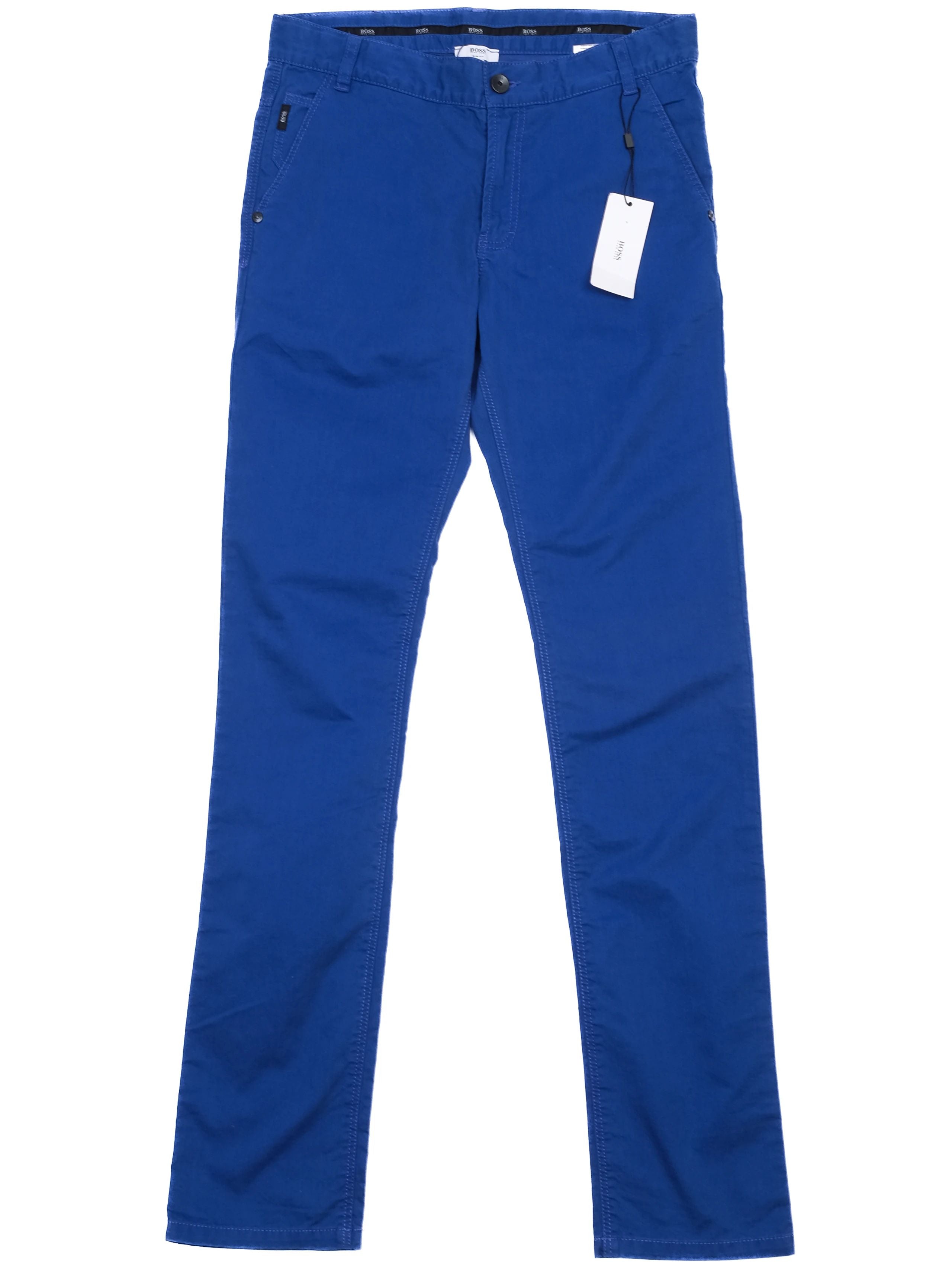 NEW Hugo Boss Blue Cotton Trousers Size 16 for Kids