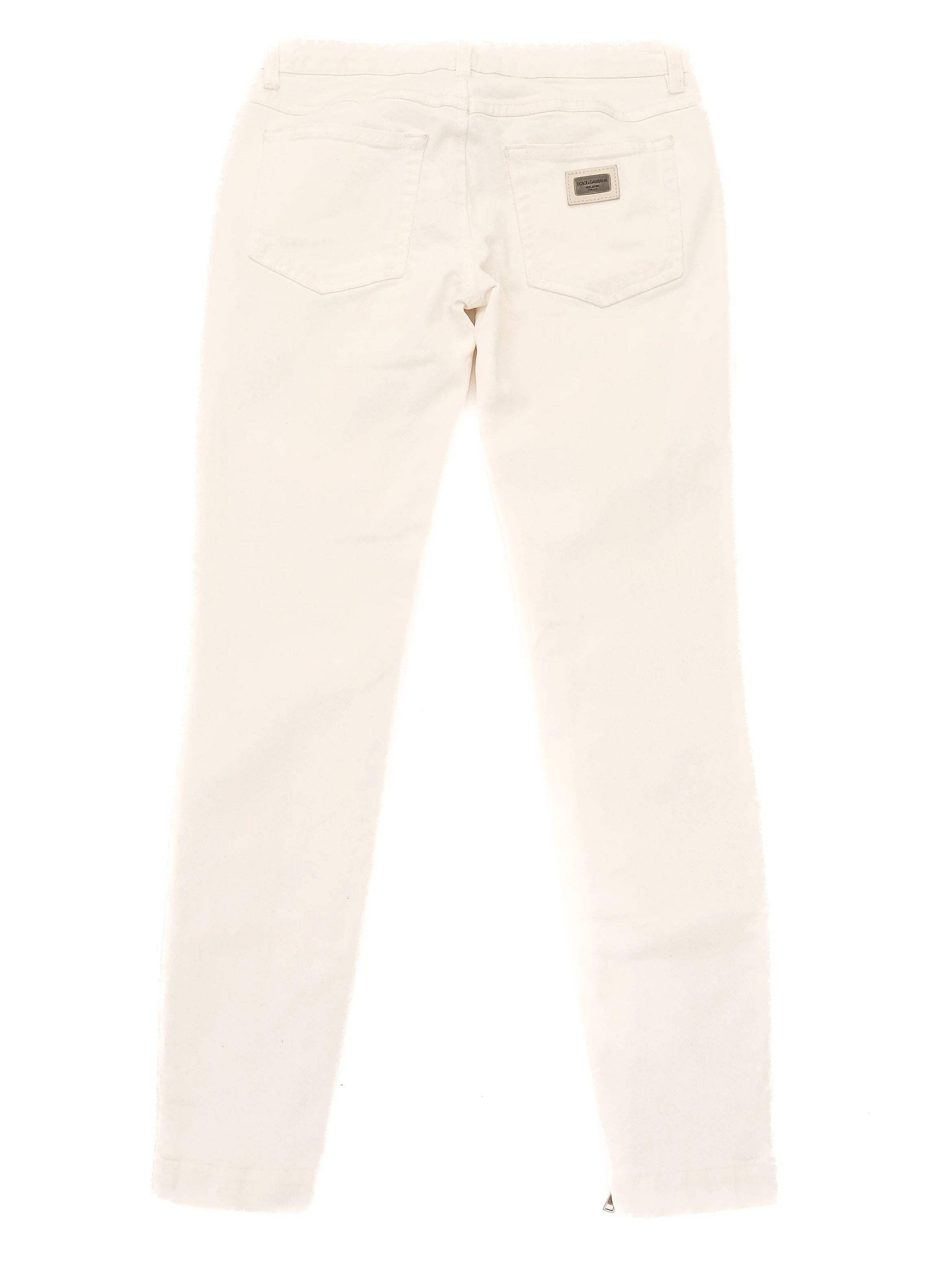Excellent Dolce &amp; Gabbana White Jeans for Kids Size XS