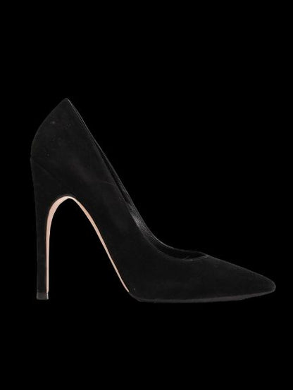 Excellent Gianvito Rossi Black Velvet Pumps Size 39 Women’s