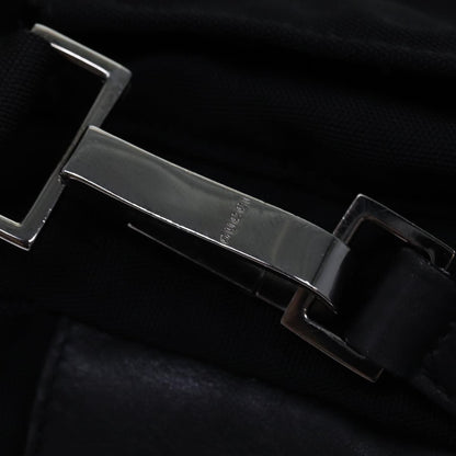 Gucci Backpack Nylon Leather Black
