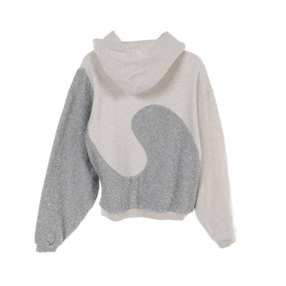 Dior _ Erl Hoodie Tops 313j 646a 0815 Cotton Polyester Gray Silver Mens M