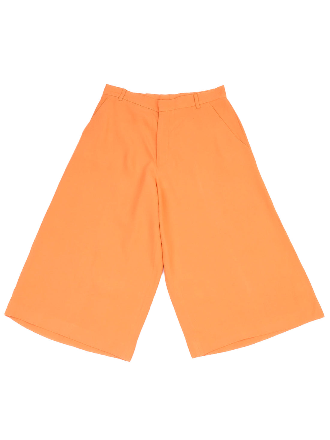 Excellent Red Valentino Orange Viscose Culottes Size S