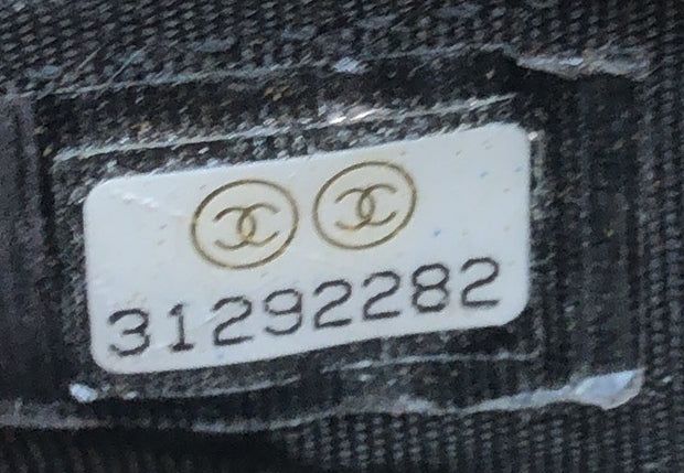 Chanel Top Handle Zip Around Vanity Case With Chain Quilted Caviar Mini