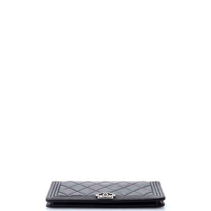 Chanel Boy Wallet On Chain Quilted Lambskin