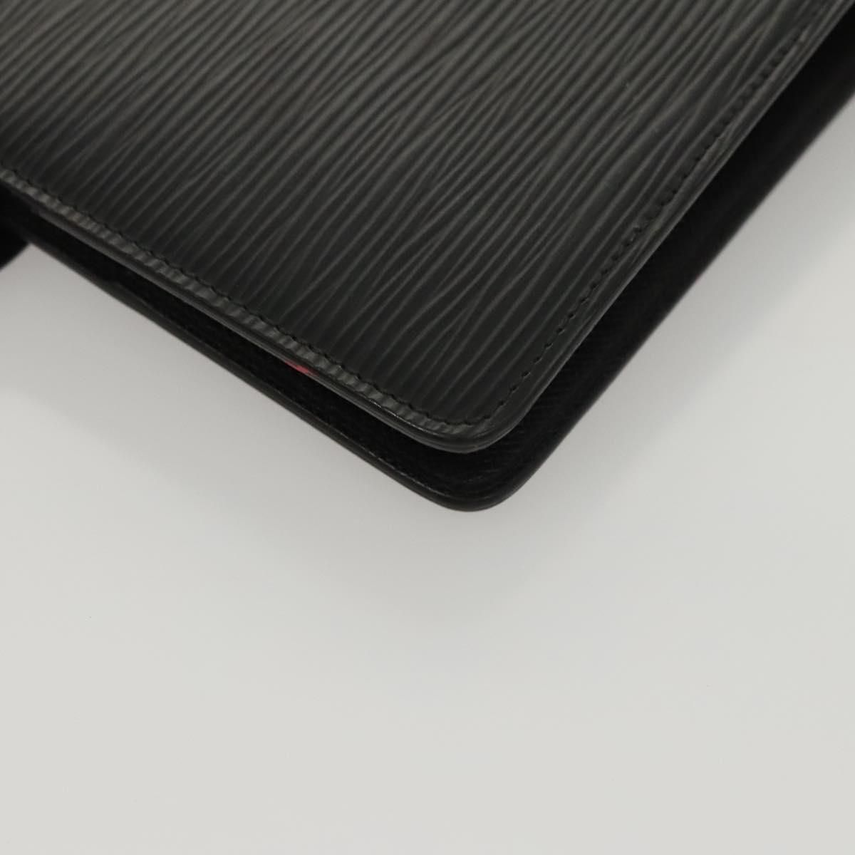 Louis Vuitton Epi Agenda Mm Day Planner Cover Black R 20042 Lv Auth