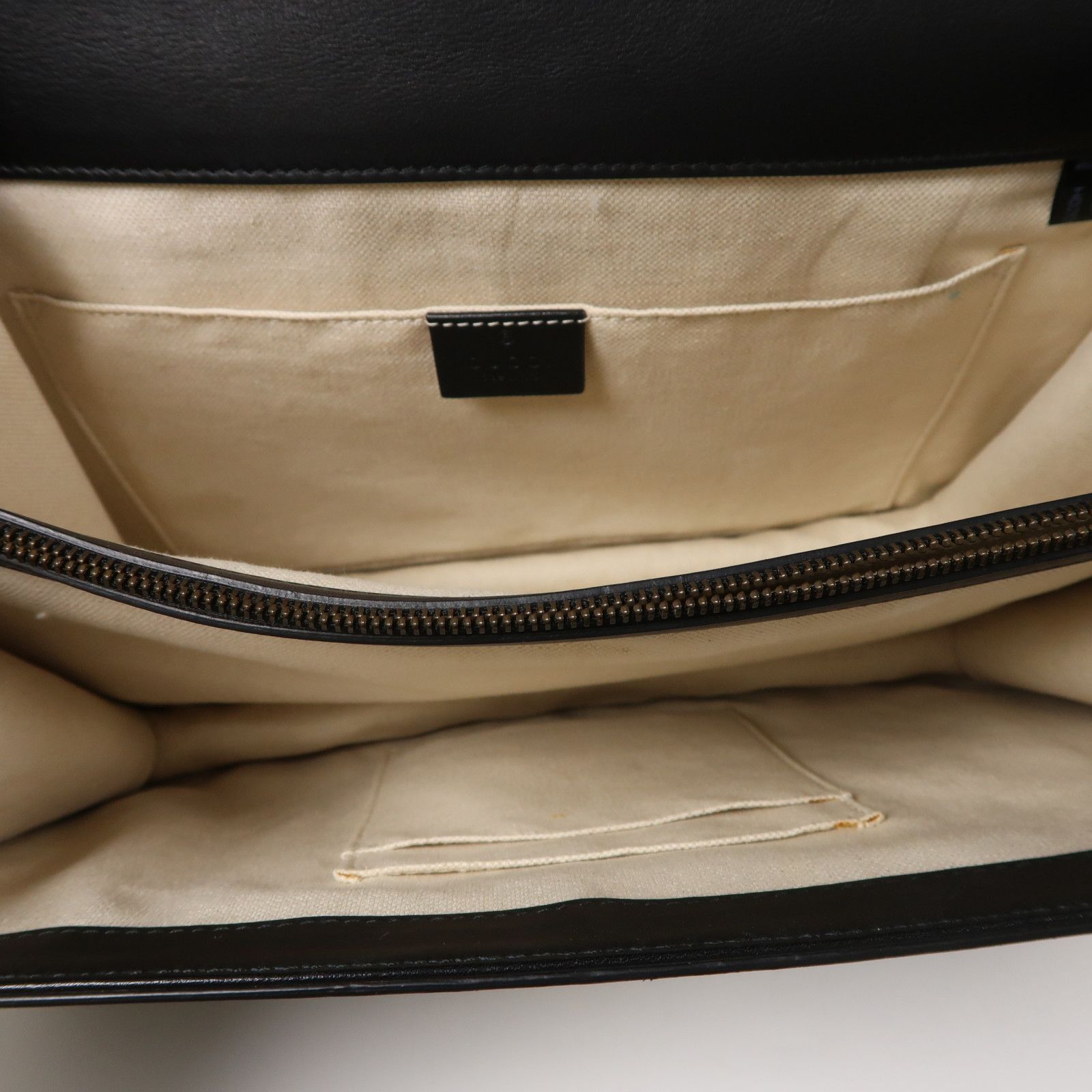Gucci Cowhide Leather 2Way Shoulder Hand-turned Shoulder Bag Black/red/green 2way Shoulder Bag Black Red Black Green Re