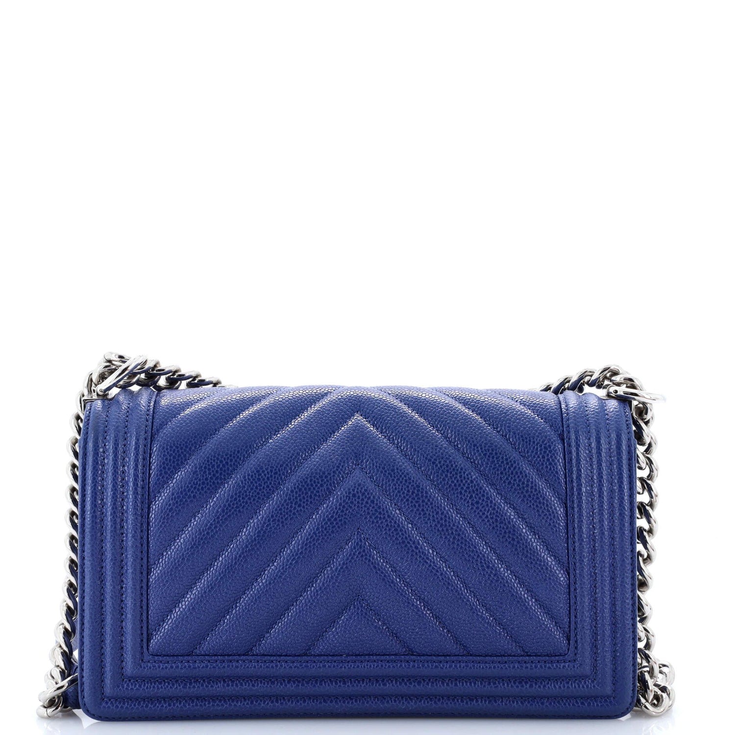 Chanel Boy Flap Bag Chevron Lambskin New Medium