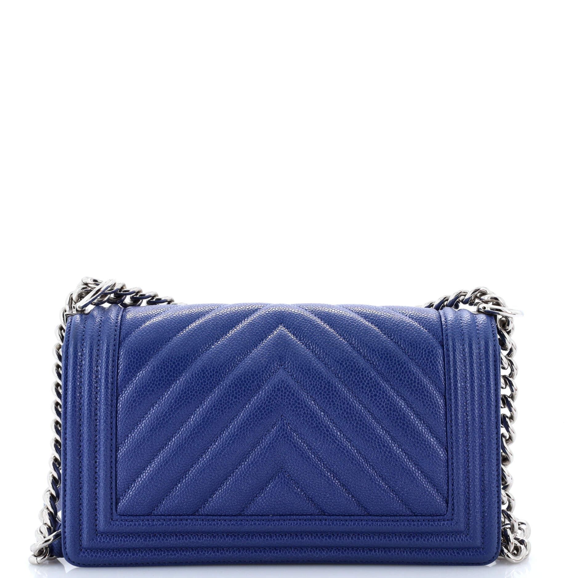 Chanel Boy Flap Bag Chevron Lambskin New Medium